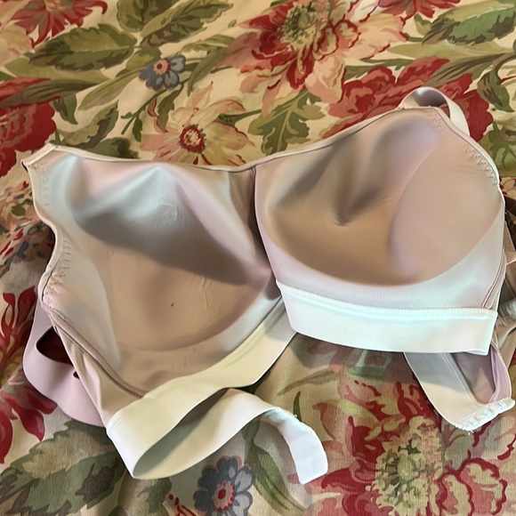NATORI Sports Bra Size 38DDD Blush & Ivory Back close Adjustable $79 NEW - Picture 12 of 14